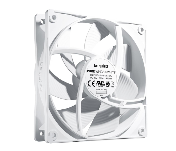 BE QUIET! Pure Wings 3 PWM 120mm White BL110 - 1228814 - zdjęcie 2